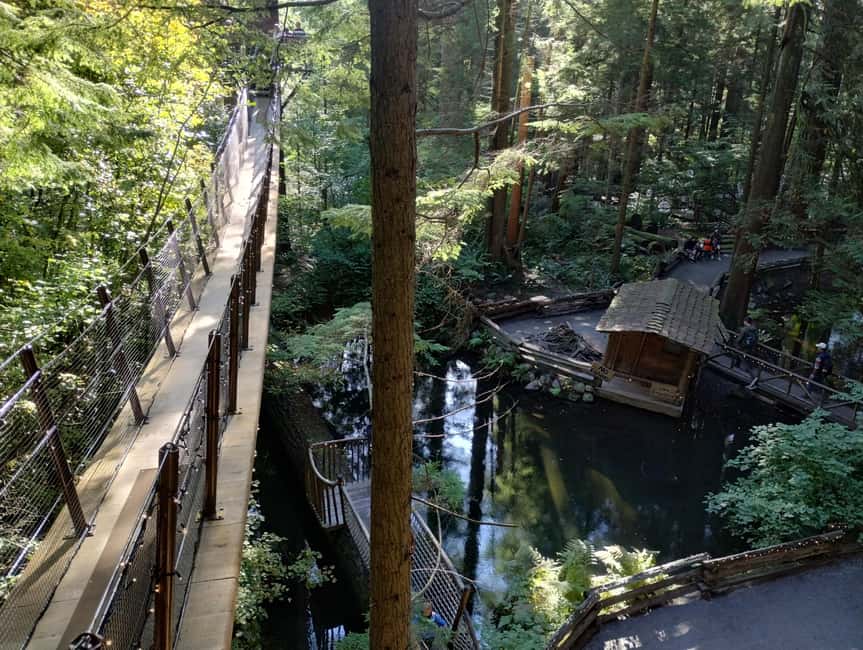 Capilano Suspension Br+Lake+Dam+Hachery/4in1/CAR/Small GROUP - How the five-hour schedule feels