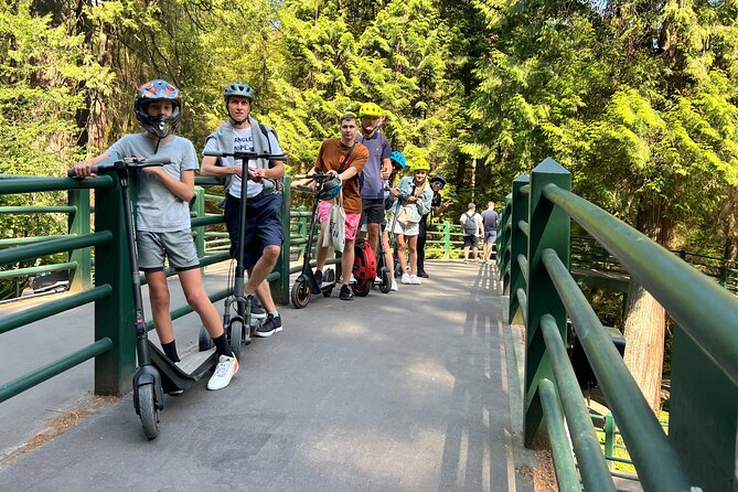 E-scooter & EUC guided tour to the secret spots in Vancouver - Granville Island and an hour away from the scooter