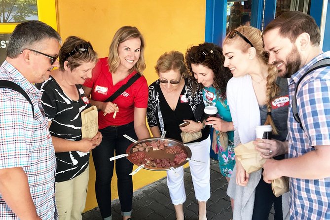 Granville Island Market Food Tour by Vancouver Foodie Tours - Oyama Sausage Co brings the savory start
