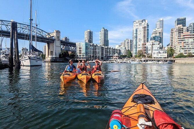 Granville Island Vancouver Kayak Tour with Coffee & Snacks (3hrs) - From Granville Island into False Creek
