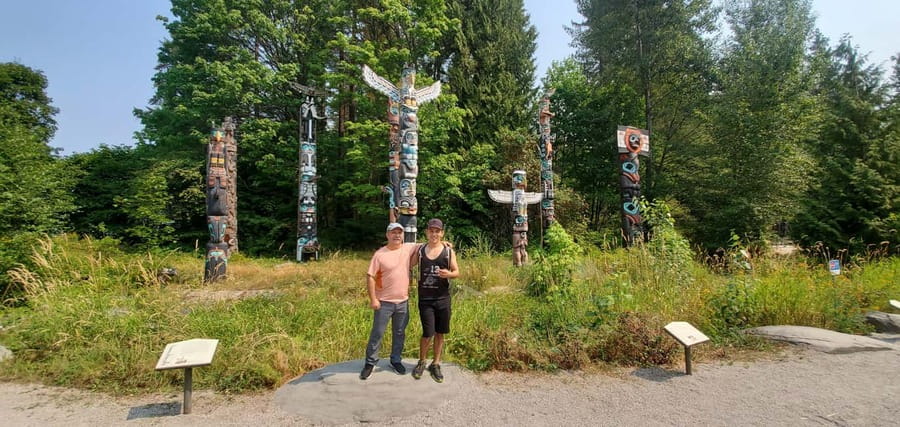 Grouse Mnt+StanleyPark+Hatchery+Cleveland Dam+LynnCanyonTOUR - Lynn Canyon and a 50-meter suspension bridge