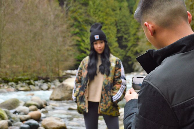 Photography in Rainforest & Suspension Bridge - Lynn Canyon: rainforest, bridge, waterfalls, and stairs