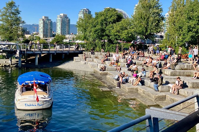 Vancouver False Creek Ferry Tour - Science World and the former Expo 86 pavilion
