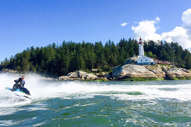 Vancouver Jetski Tour with Dinner on Bowen Island - English Bay gives the ride its first big views