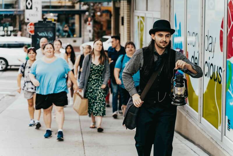 Vancouver: Lost Souls of Gastown Tour - The Steam Clock and the old streets