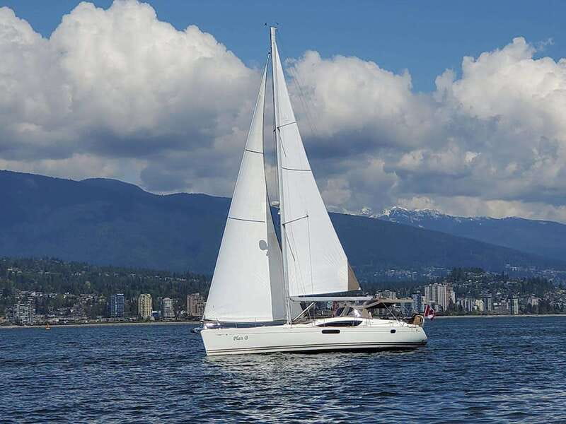 Vancouver: Mosquito Creek and English Bay Sailboat Cruise - From Mosquito Creek to the Vancouver skyline