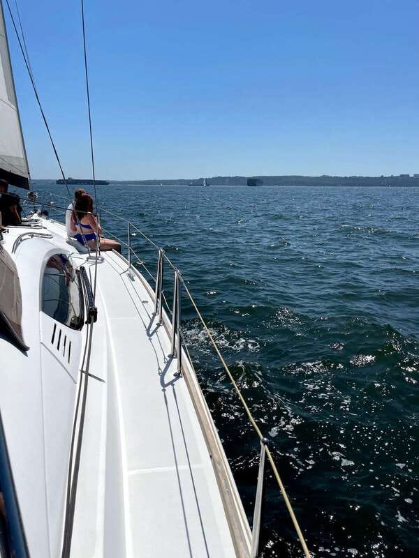 Vancouver: Mosquito Creek and English Bay Sailboat Cruise - Under the Lions Gate Bridge and into English Bay