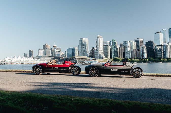 Vancouver Signature Highlights Open Air Roadster Tour - English Bay and the Laughing Men