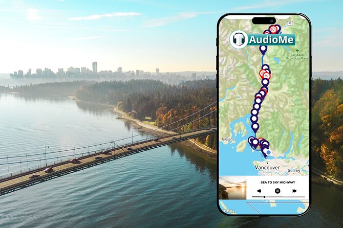 Vancouver to Whistler Private Self Guided Audio Tour - Key points at a glance