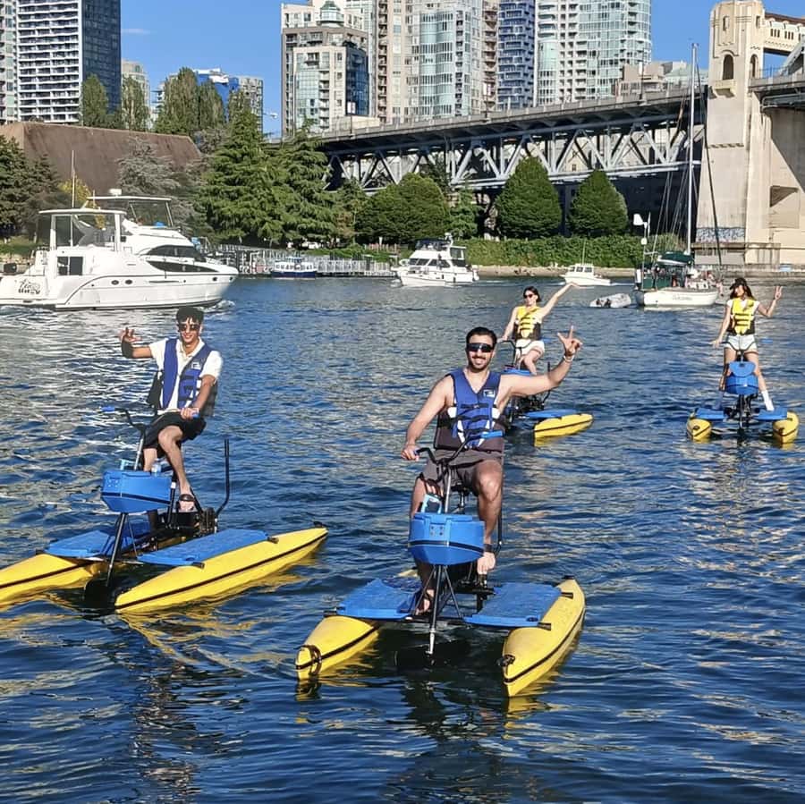 Vancouver: Water Bike Rental in False Creek - Starting at Vanier Park beside False Creek