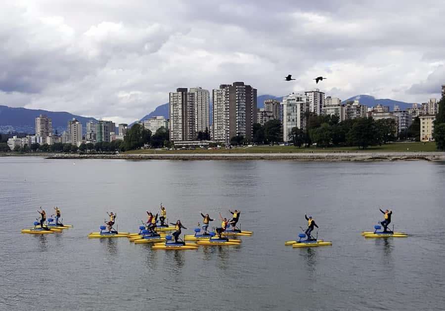Vancouver: Water Bike Rental in False Creek - Pedaling at 8 km/h or pushing toward 15 km/h