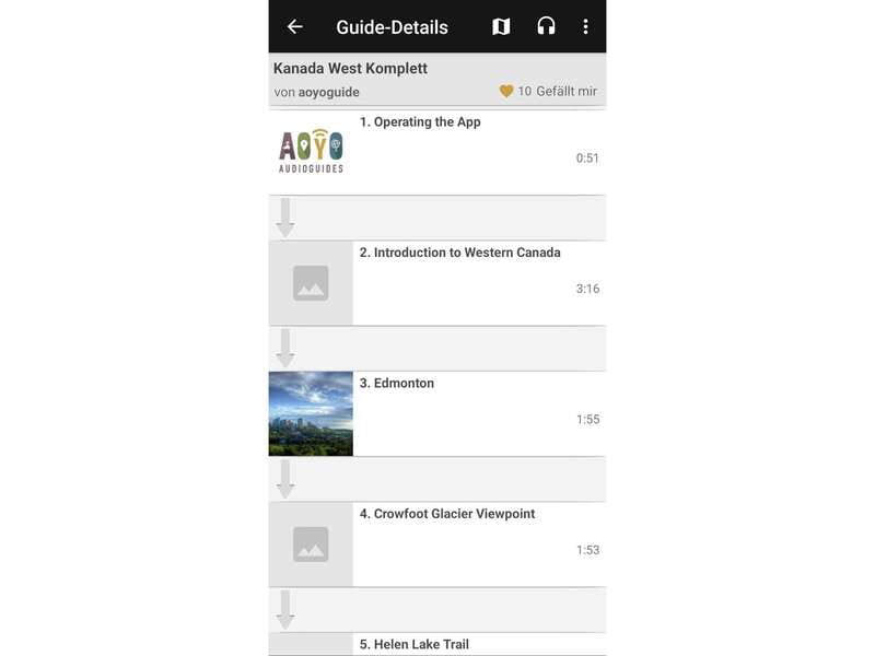 Western Canada Self-Driving Audio Guide English and German - How I would use it on a road trip